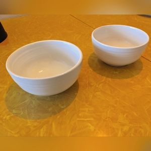 Fiestaware medium bistro bowls, white